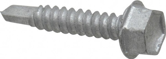 ITW Buildex 560017 #10, Hex Washer Head, Hex Drive, 1" Length Under Head, #3 Point, Self Drilling Screw