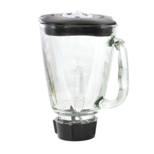 CRYSTAL PROMOTIONS 995111565M Better Chef 6-Piece Square Blender Glass Jar Replacement Kit, 59 Oz