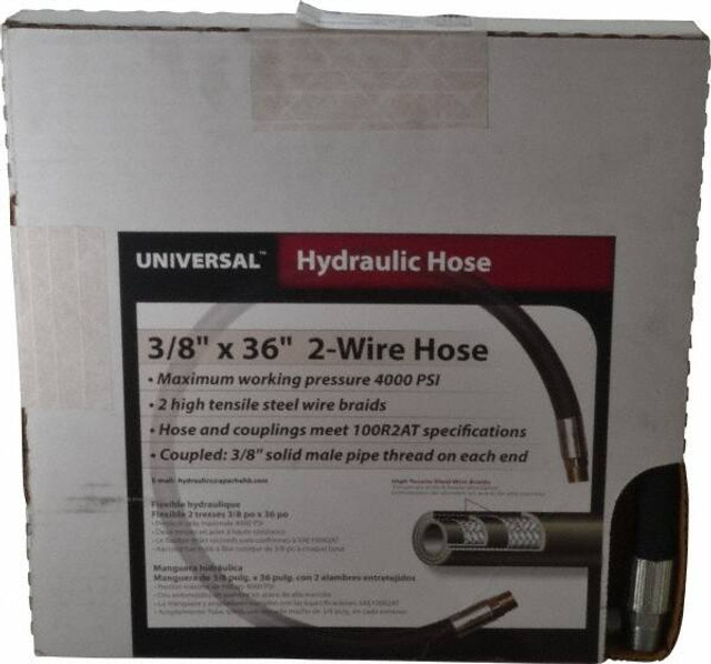 Value Collection 98398232 3/8" ID x 37/64" OD, 4,800 psi Work Pressure Hydraulic Hose
