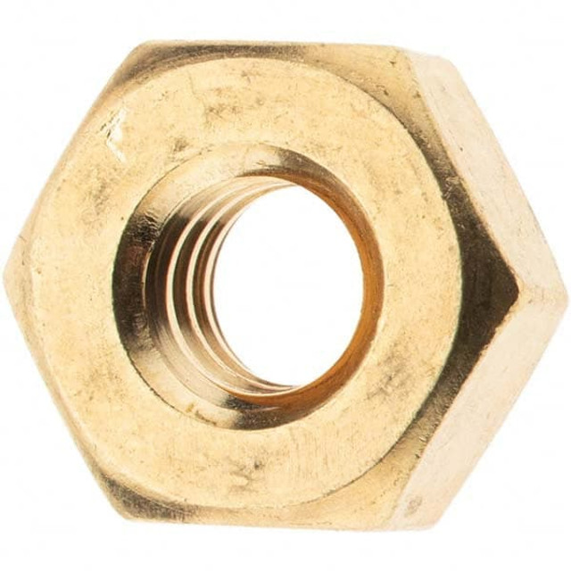 Value Collection 91800 1/4-20 UNC Brass Right Hand Heavy Hex Nut