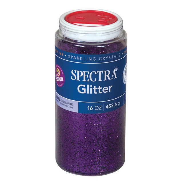 EDUCATORS RESOURCE PAC91730-2 Pacon Spectra Glitter, 1 Lb, Purple, Pack Of 2 Jars EDUCATORS RESOURCE PAC91730-2 Pacon Spectra Glitter, 1 Lb, Purple, Pack Of 2 Jars