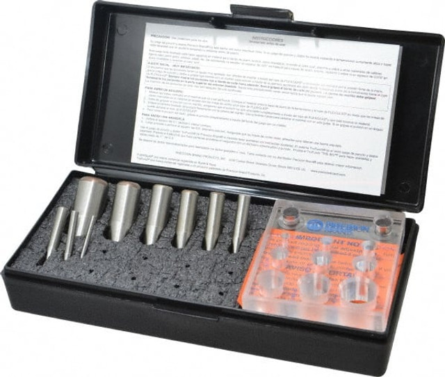 Precision Brand 40105 1/8 to 3/4 Inch Diameter Shim Punch and Die Set