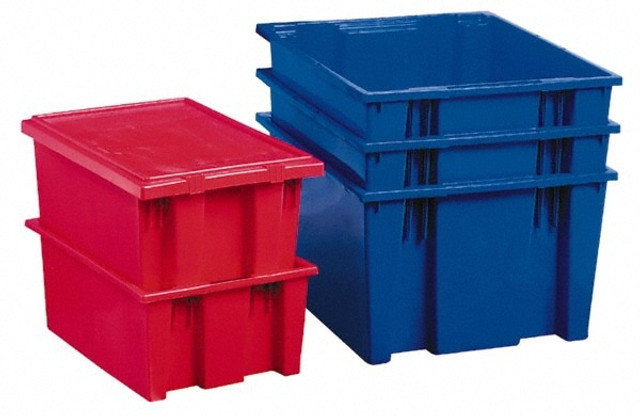 Akro-Mils 35300 RED Polyethylene Storage Tote: 100 lb Capacity