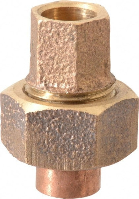 NIBCO B255300 Cast Copper Pipe Union: 1/4" Fitting, C x C, Pressure Fitting