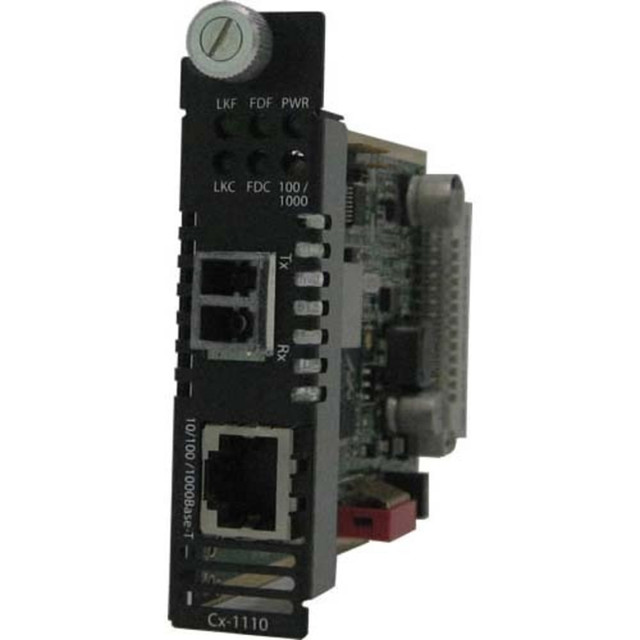 PERLE SYSTEMS 05051620 Perle C-1110-S2LC10 Media Converter - 1 x Network (RJ-45) - 1 x LC Ports - DuplexLC Port - 1000Base-LX/LH, 10/100/1000Base-T - 6.21 Mile - Internal