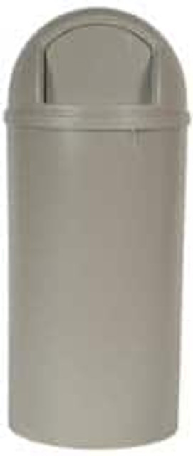 Rubbermaid FG817088BEIG 25 Gal Round Beige Trash Can