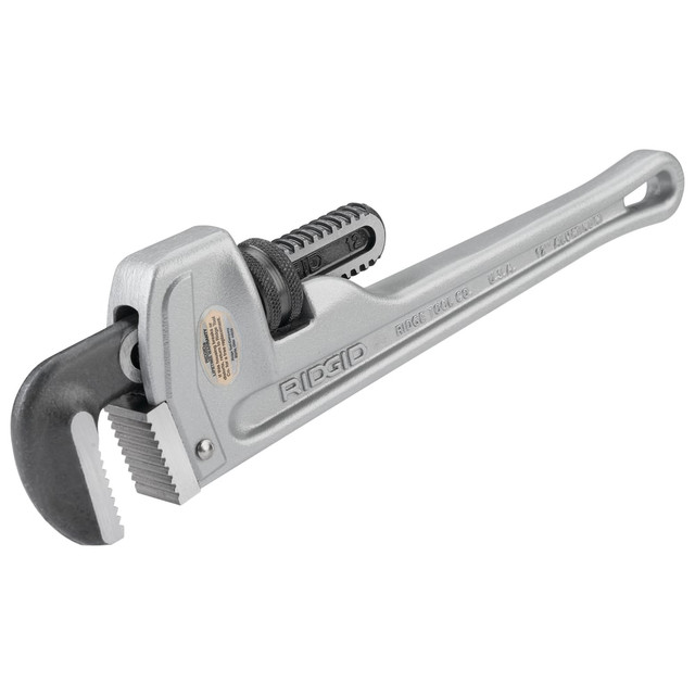 RIDGID 632-47057 Aluminum Straight Pipe Wrench, 812, 12 in