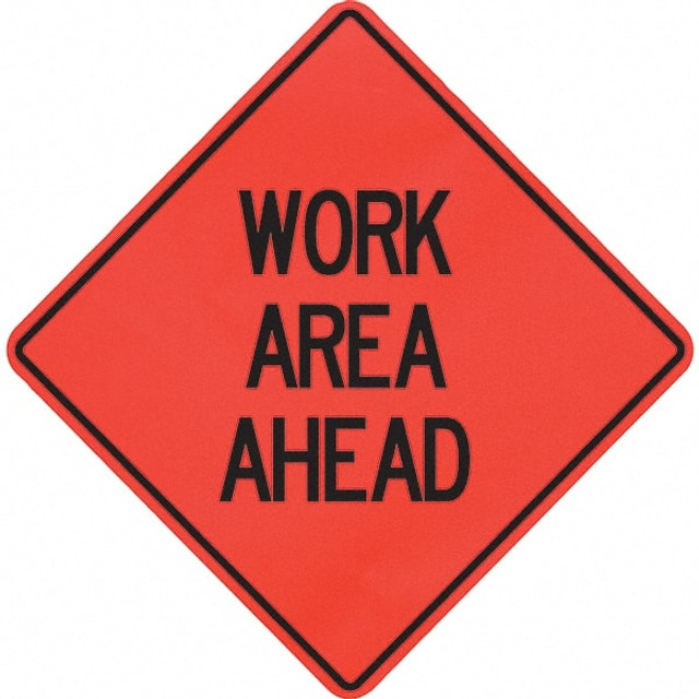 PRO-SAFE 07-800-4005-L Traffic Control Sign: Triangle, "Work Area Ahead"