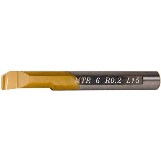 Carmex MTR6R0.2L15 Boring Bar: 0.24" Min Bore, 0.59" Max Depth, Right Hand Cut, Solid Carbide