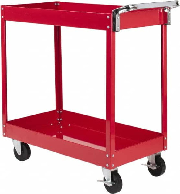 Sunex Tools 8003SC Service Utility Cart: Steel, Red