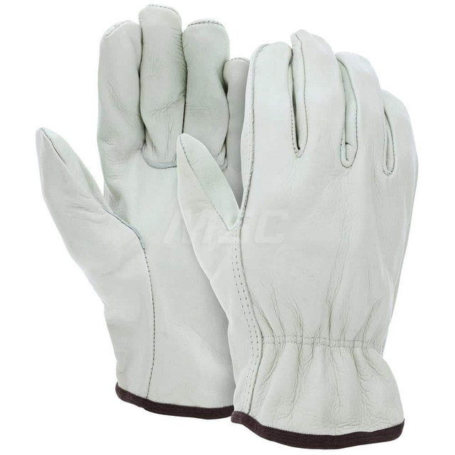 MCR Safety 3201INM Size M Leather Abrasion Protection Work Gloves
