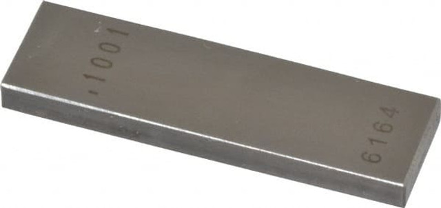 Value Collection 630-30016 Rectangle Steel Gage Block: 0.1001", Grade AS-1