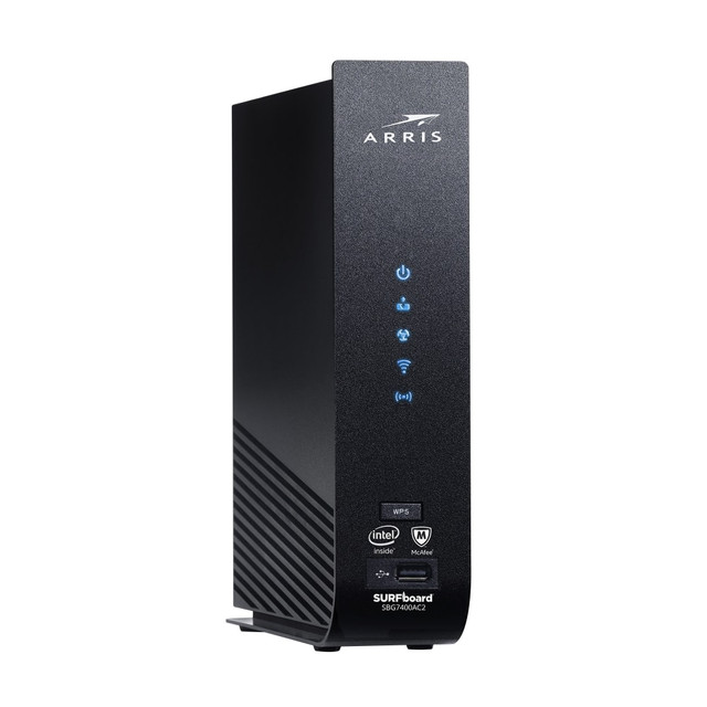 MOTOROLA INC 1000548 ARRIS SURFboard SBG7400AC2 Cable Modem/Wi-Fi Router With McAfee, 1000548