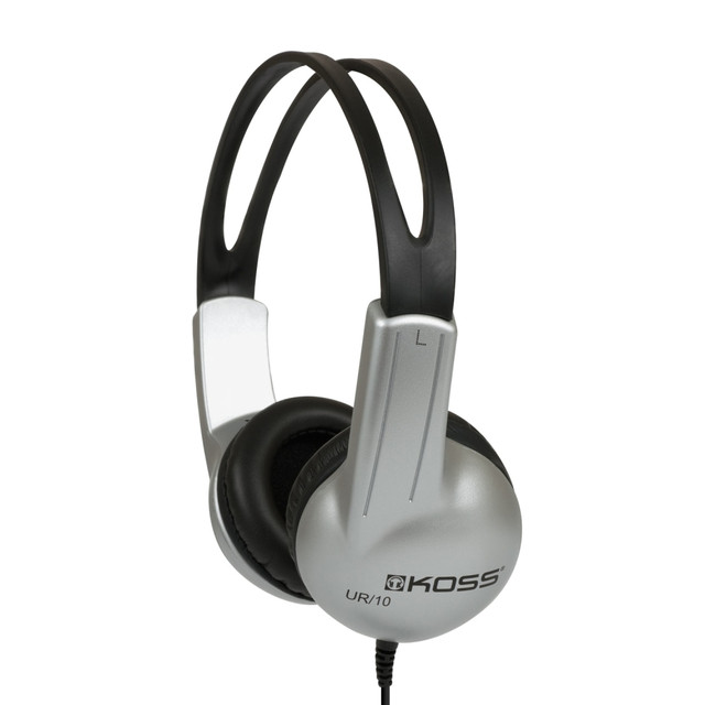 KOSS CORPORATION Koss UR10  UR10 Stereo Headphones, Silver