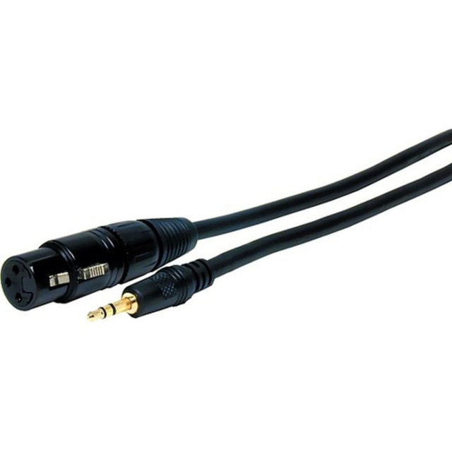 VCOM INTERNATIONAL MULTI MEDIA XLRJ-MPS-6ST Comprehensive Standard Series XLR Jack to Stereo 3.5mm Mini Plug Audio Cable 6ft - 6 ft Mini-phone/XLR Audio Cable for Audio Device - First End: 1 x XLR Microphone - Male - Second End: 1 x Mini-phone Stereo