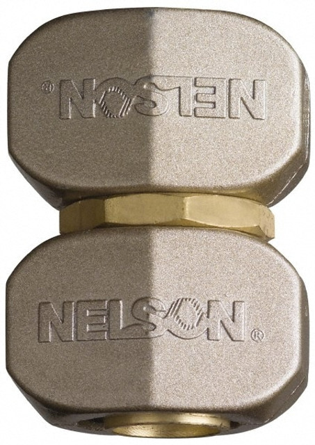 Nelson 855224-1001 Garden Hose Fitting: 5/8", Brass & Metal