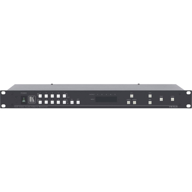 KRAMER VS-5X5 VS-5x5 Video Audio Matrix Switcher - Video Recorder, Video Player Compatible - 5 x Composite Video In, 5 x Composite Video Out, 5 x Stereo Audio Line In, 5 x Stereo Audio Line Out KRAMER VS-5X5 VS-5x5 Video Audio Matrix Switcher - Video Recorder, Video Player Compatible - 5 x Composite Video In, 5 x Composite Video Out, 5 x Stereo Audio Line In, 5 x Stereo Audio Line Out