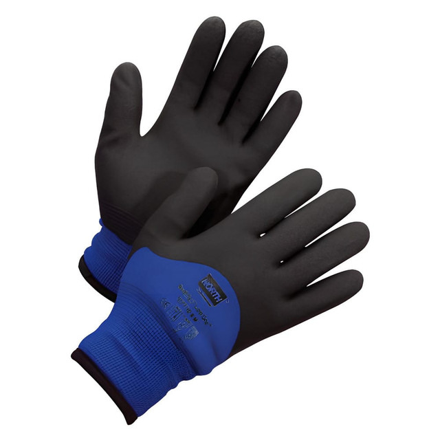 North NF11HD/9L General Purpose Work Gloves: Large, Polyvinylchloride Coated, Nylon