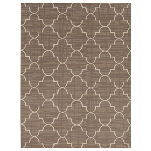 OZITE CORPORATION 7PRTP06PJ1M Foss Floors Area Rug, 6ftH x 8ftW, Roman, Taupe/White