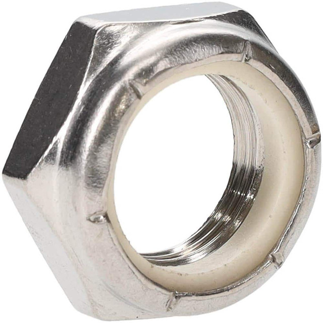 Value Collection 1-THN-100F Hex Lock Nut: Insert, Nylon Insert, 1-14, Grade 18-8 Stainless Steel, Uncoated