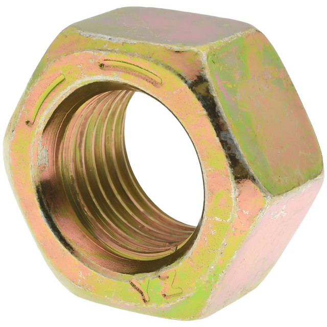 Value Collection HNFI80561-025BX Hex Nut: 9/16-18, Grade 8 Steel, Zinc Yellow Dichromate Finish