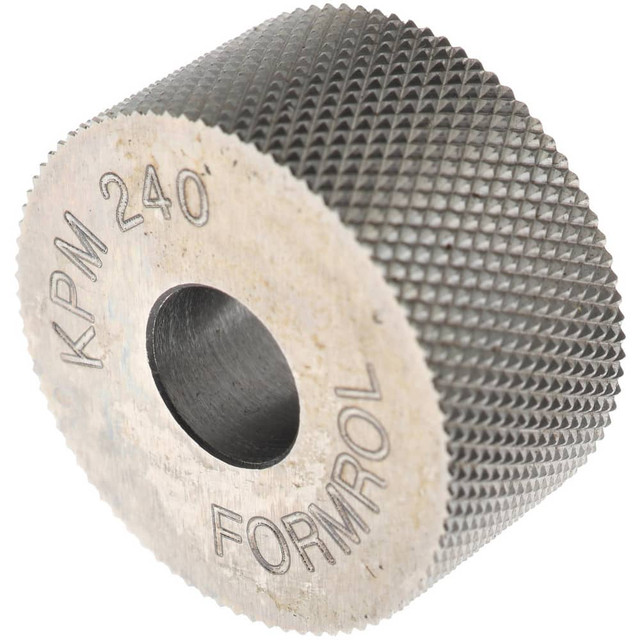 MSC KPM-240 Standard Knurl Wheel: 3/4" Dia, 90 ° Tooth Angle, 40 TPI, Diamond, High Speed Steel