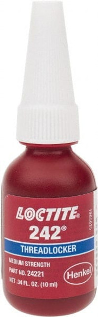 Loctite 135354 Threadlocker: Blue, Liquid, 10 mL, Bottle