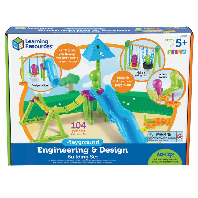 LEARNING RESOURCES, INC. Learning Resources LER2842  STEM Playground Engineering And Design Building Set, Kindergarten - Grade 4