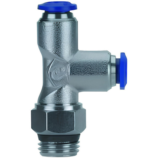 Aignep USA 87222-53-04 Push-To-Connect Tube to Universal Thread Tube Fitting: 1/4" Thread, 5/32" OD