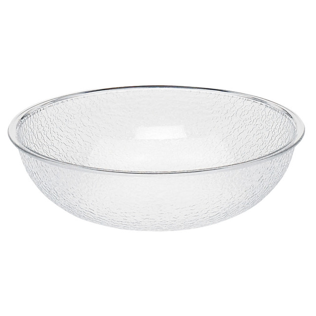 CAMBRO MFG. CO. PSB10176 Cambro Camwear Round Pebbled Bowls, 10in, Clear, Set Of 12 Bowls