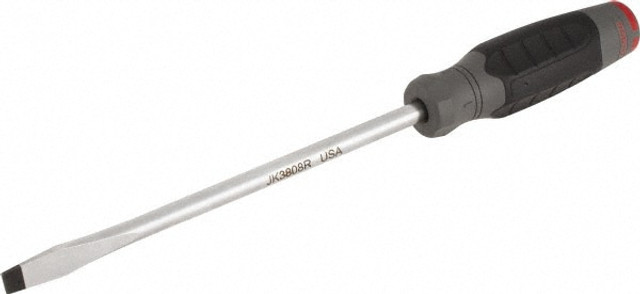 Proto JK3808RF Slotted Screwdriver: 3/8" Width, 12-3/4" OAL, 8" Blade Length