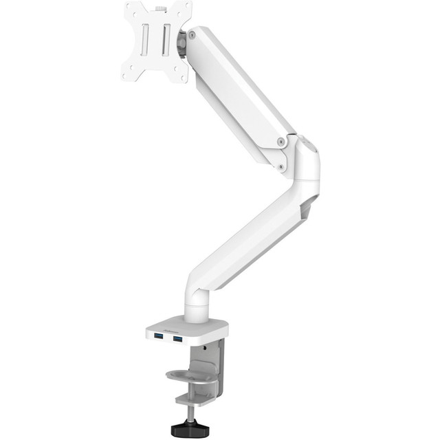 FELLOWES INC. 8056201 Fellowes Platinum Series Gas Spring Single Monitor Arm, White FELLOWES INC. 8056201 Fellowes Platinum Series Gas Spring Single Monitor Arm, White