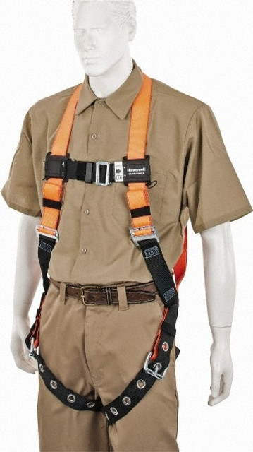 Miller T4500/UAK Fall Protection Harnesses: 400 Lb, Construction Style, Size Universal, Polyester