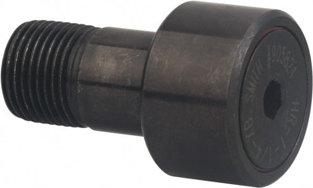 Accurate Bushing HR-1-1/2-XB Plain Cam Follower: 1.5" Roller Dia, 0.875" Roller Width, 0.875" Stud Dia, 1-1/2" Stud Length