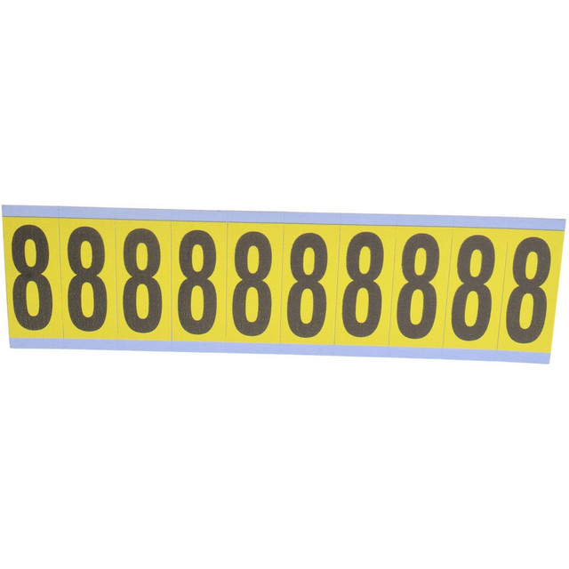 STRANCO SB5-8 Number & Letter Label: "8", Rectangle, 1" Wide