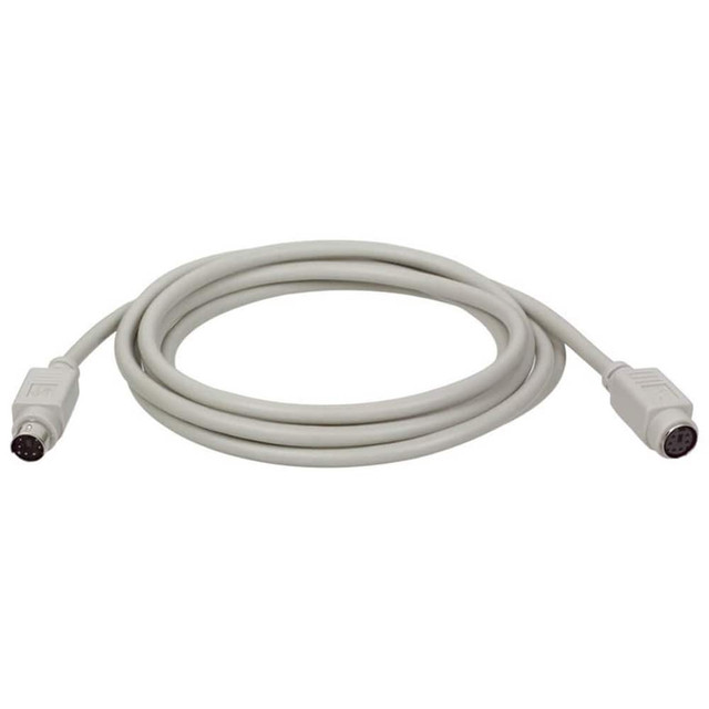Tripp-Lite P222-006 Computer Cable; Overall Length (Feet): 6 ; Connection Type: DIN6/DIN6 ; Overall Length: 1.83m; 6ft ; Gender: Female; Male ; Color: Beige ; Standards: RoHS Compliant