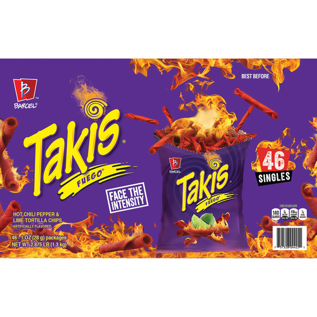 DANIELs 7.57528E+11 Takis Fuego Chips, 1 Oz, Pack Of 46 Bags DANIELs 7.57528E+11 Takis Fuego Chips, 1 Oz, Pack Of 46 Bags
