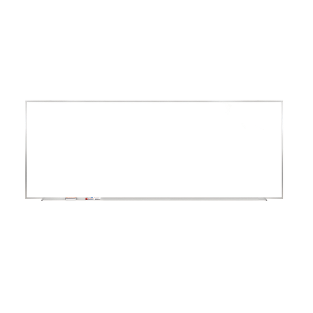 GHENT MANUFACTURING INC. M1-412-4 Ghent Magnetic Porcelain Dry-Erase Whiteboard, 48in x 144in, Aluminum Frame With Silver Finish GHENT MANUFACTURING INC. M1-412-4 Ghent Magnetic Porcelain Dry-Erase Whiteboard, 48in x 144in, Aluminum Frame With Silver Finish