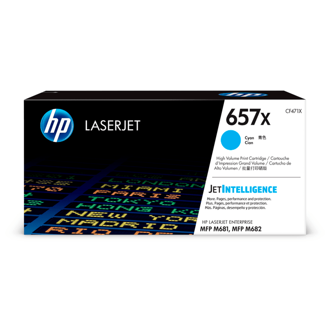 HP INC. CF471X HP 657X Cyan High Yield Toner Cartridge, CF471X