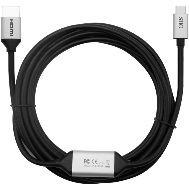 SIIG, INC. CB-TC0411-S1 SIIG USB-C To HDMI 4K 60Hz Active Cable, 9.80ft SIIG, INC. CB-TC0411-S1 SIIG USB-C To HDMI 4K 60Hz Active Cable, 9.80ft
