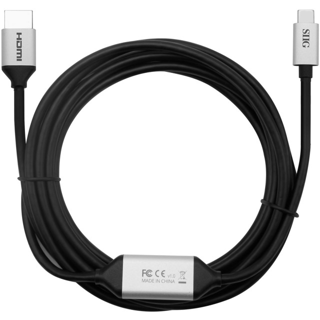SIIG, INC. SIIG CB-TC0411-S1  USB-C To HDMI 4K 60Hz Active Cable, 9.80ft