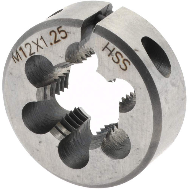 Import 20490 Round Die: M12 x 1.25, 1" OD, High Speed Steel