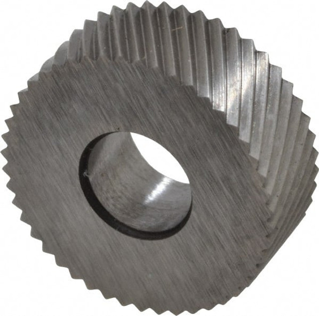 MSC EPL-235 Standard Knurl Wheel: 1/2" Dia, 90 ° Tooth Angle, 35 TPI, Diagonal, High Speed Steel