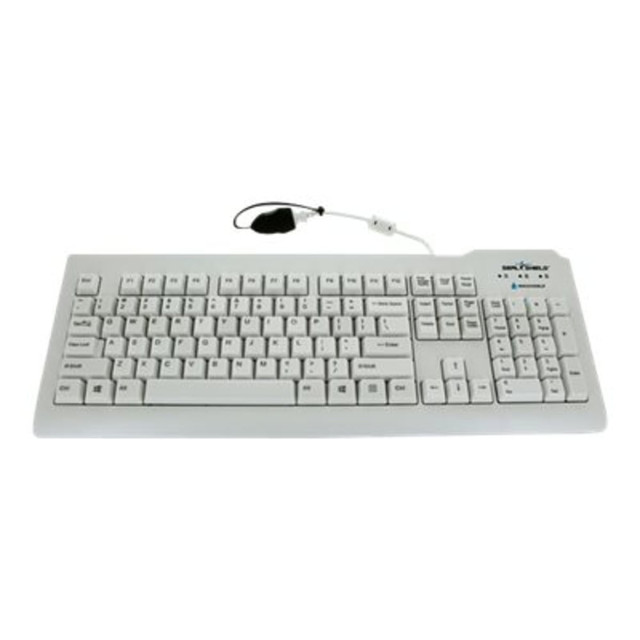 SEAL SHIELD LLC SSWKSV207G Seal Shield Silver Seal Waterproof - Keyboard - USB - US - waterproof - white