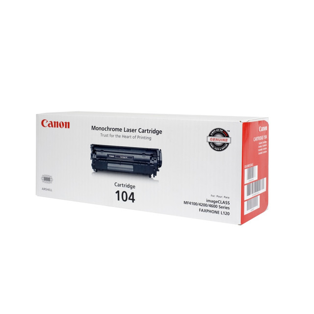 CANON USA, INC. 0263B001BA Canon 104 Black Toner Cartridge, 0263B001