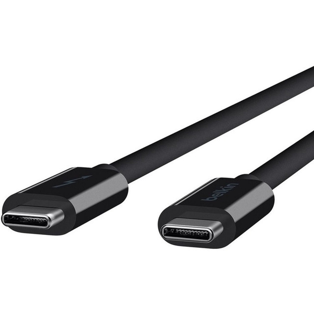 3.3-ft / 1m length  Thunderbolt certified  Transfer data up to 20Gbps  Up to 60W of power delivery  Supports 4K/Ultra HD Displays  Thunderbolt 3 (USB-C) male to Thunderbolt 3 (USB-C) male