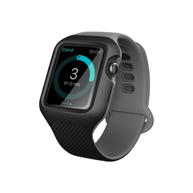 I BLASON LLC i-Blason AW3-42-NU-BLACK  Unity Wristband Case - Wrist pack for smart watch - thermoplastic polyurethane (TPU) - black - for Apple Watch (42 mm, 44 mm)