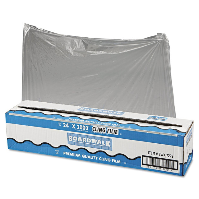 REYNOLDS CONSUMER PRODUCTS LLC BWK7229 Boardwalk PVC Food Wrap Film Roll, 24in x 2,000ft, Clear