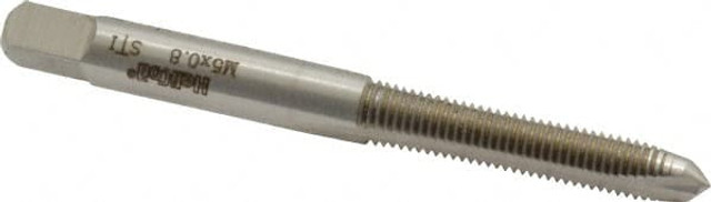 Heli-Coil 4763-5 Spiral Point STI Tap: M5 x 0.8 Metric Coarse, 2 Flutes, Plug, High Speed Steel, Bright/Uncoated