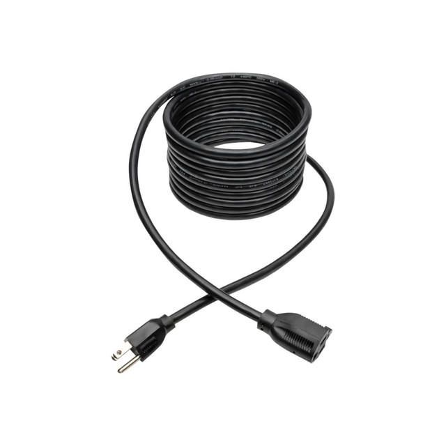 TRIPP LITE P024-015 Eaton Tripp Lite Series Power Extension Cord, NEMA 5-15P to NEMA 5-15R - Heavy-Duty, 15A, 120V, 14 AWG, 15 ft. (4.57 m), Black - Power extension cable - NEMA 5-15 (F) to NEMA 5-15P (M) - AC 120 V - 15 A - 15 ft - black
